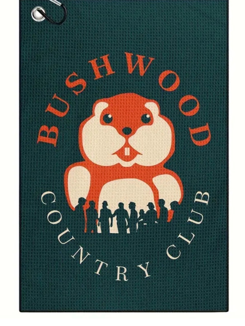 Fore Show Magnetic Bushwood County Cub Golf Towel, 24 x 16, Magneic Golf Towel,